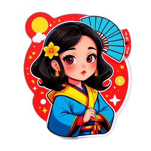 팬 아트와 좋아하는 요소가 결합된 독창적인 스티커