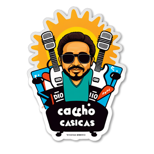 Sticker en homenaje a Cacho Deicas