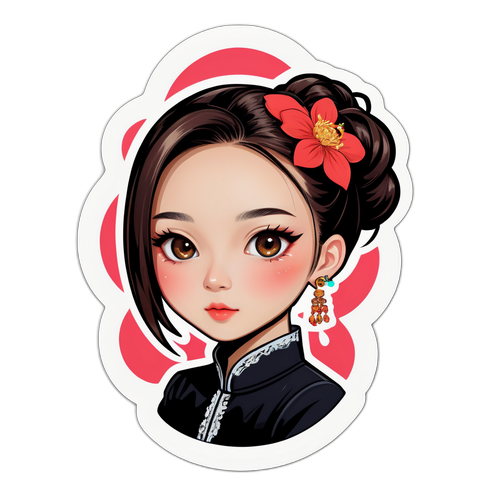 欣子蕾的時尚優雅貼紙