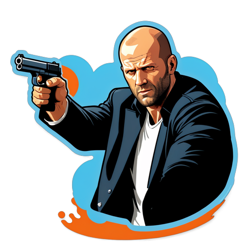 Jason Statham dinamikus akciós matrica