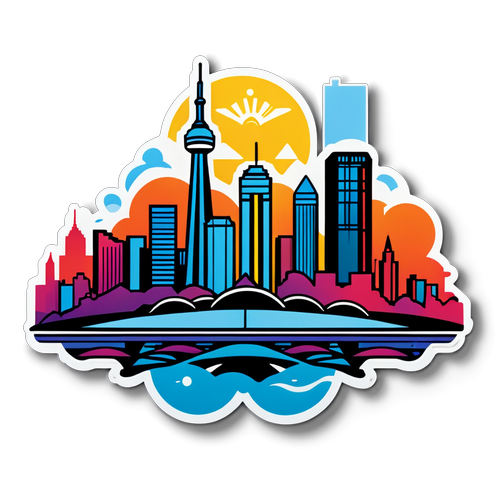 Delta in the City: Toronto Cityscape Sticker