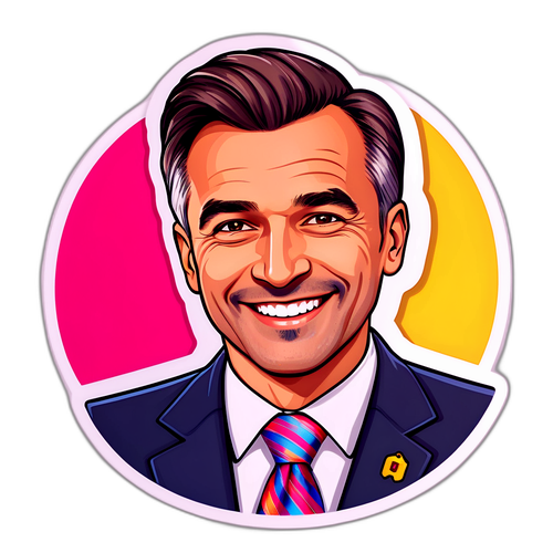Sticker cu Mugur Isărescu
