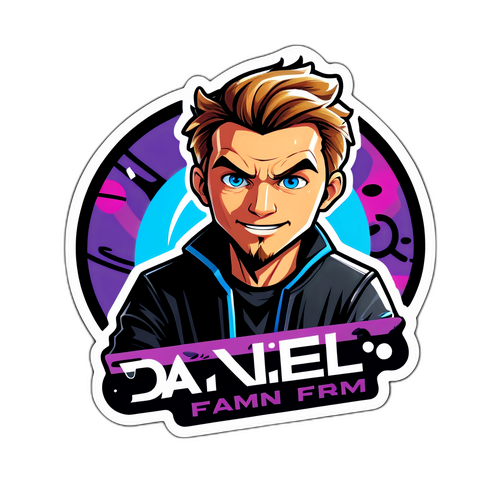 Sticker med Daniel Färm i spelögonblick