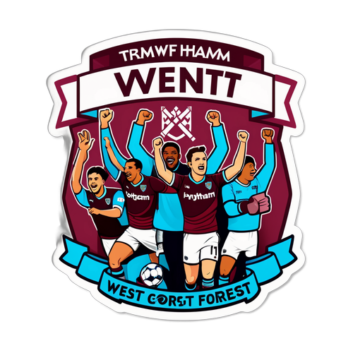 Sporty klistremerke: West Ham vs. Nottingham Forest