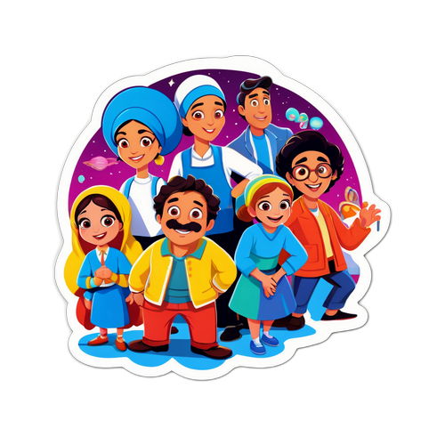 Çalgı Çengi Filminden Eğlenceli Karakterler Sticker