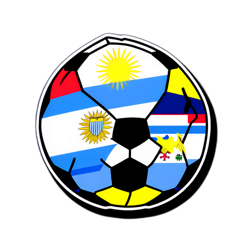 Stiker Rivalitas Sepak Bola Argentina dan Kolombia