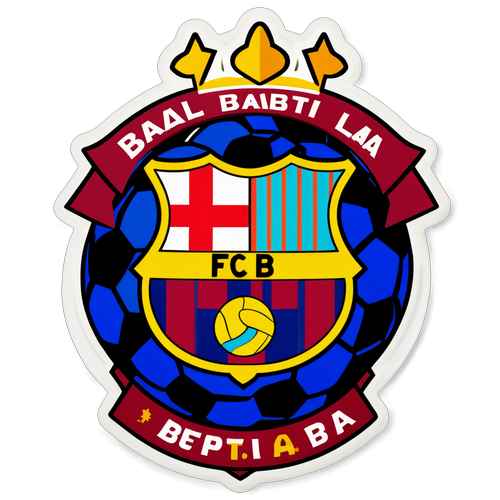 Playful Sticker for Barcelona vs Real Betis Match