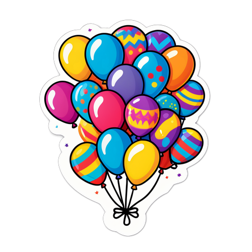 Στοματική αυτοκόλλητο με μπαλόνια