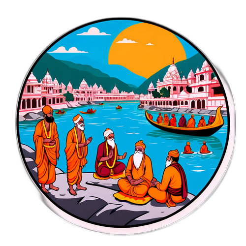 हरिद्वार का गंगा नदी का दृश्य
