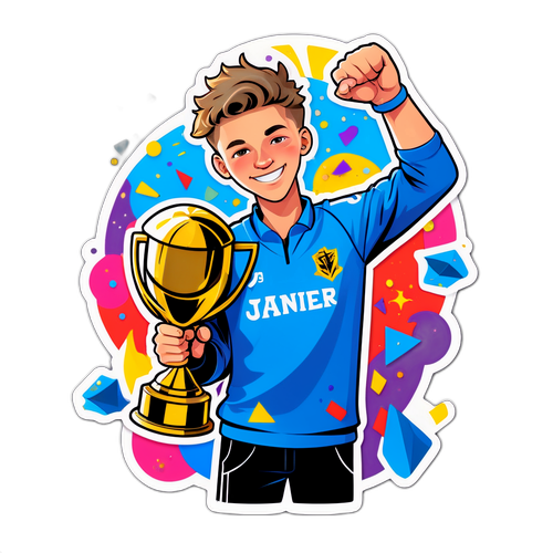 Jannik Sinner z trofeum