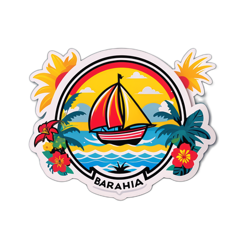 Sticker Colorido con Logos de Bahía y Sport Recife