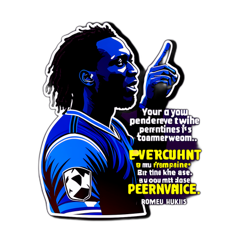 Adesivo Motivazionale di Romelu Lukaku