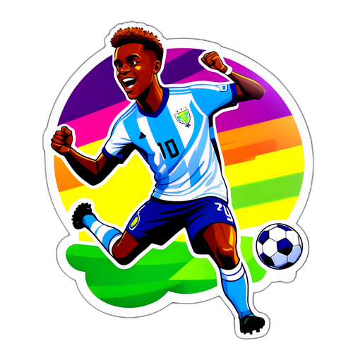 Stiker Perayaan Gol Alexander Isak
