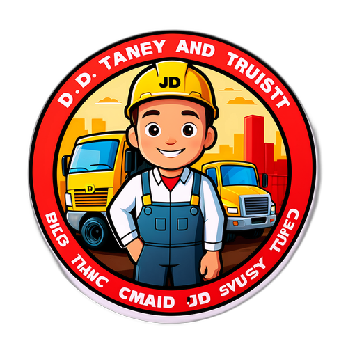 安全与信任主题的卡通风格贴纸