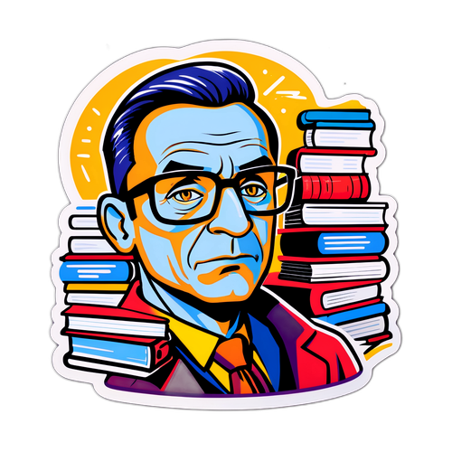 Sticker cu Victor Kapra