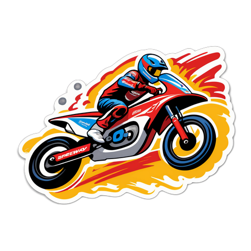 Dynamiczna scena speedway z Bartoszem Zmarzlikiem