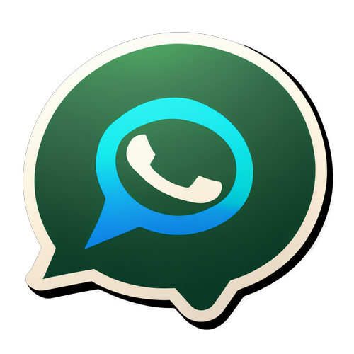 WhatsApp-Logo Aufkleber in verschiedenen Farben