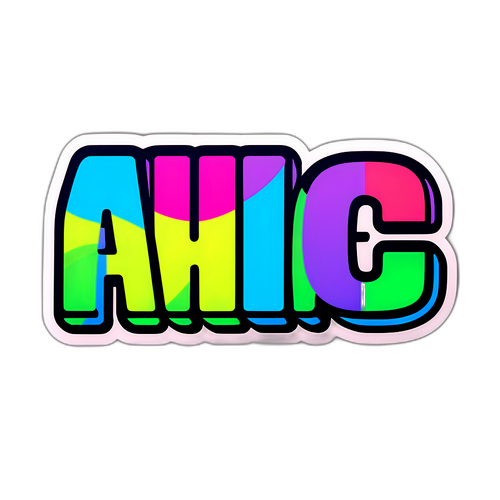 A sticker com letras grandes e em negrito da palavra Gresham