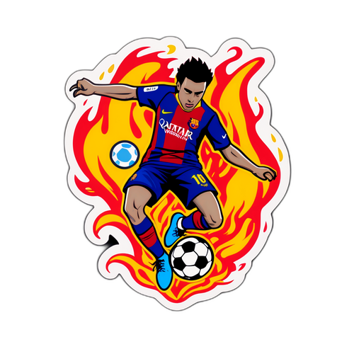 הכדורגלן נלחם באש