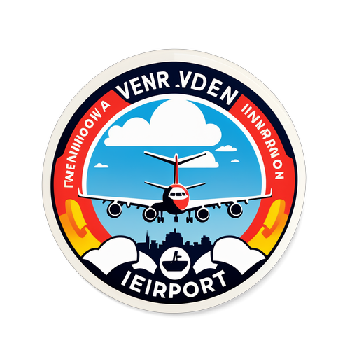 Avontuur in de Lucht: Eindhoven Airport Sticker