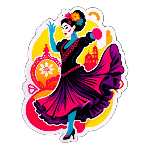 Flamencon tanssija Madridissa