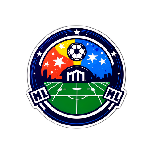 Stickers Coloridos com Logo da MLS
