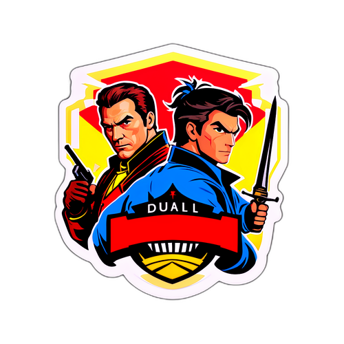 Diseño de Sticker Inspirado en la Batalla de Paramount, Netflix y Warner Bros.