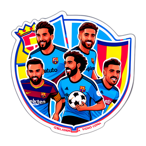 Vibrant Sticker til Celta Vigo vs. Barcelona