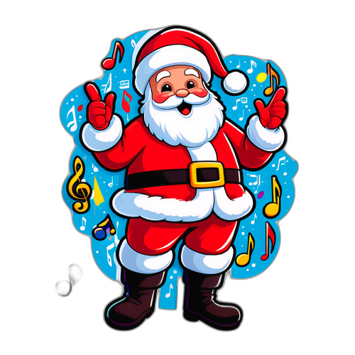 Nhãn dán nhạc Giáng sinh vui vẻ