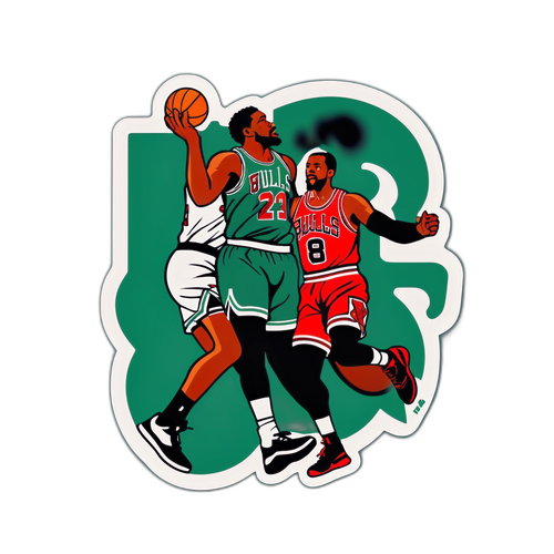 Bulls vs. Celtics Rivalry Sticker