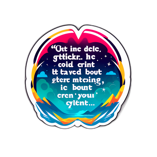 シンプルで印象的なステッカー:ロバーツ監督の名言