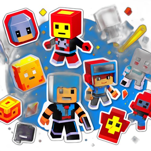 Sticker Kucing Elemen Permainan Roblox