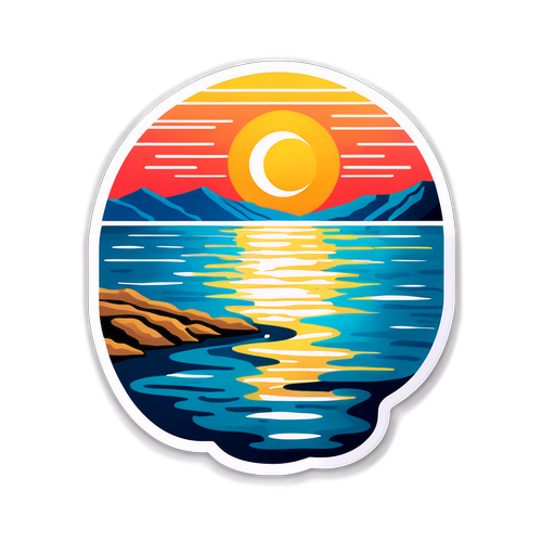 שמש שוקעת על ים המלח