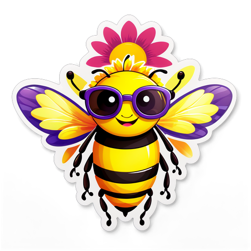 ¡Sonríe con Estilo! La Abeja Hipster que Está Robando Corazones