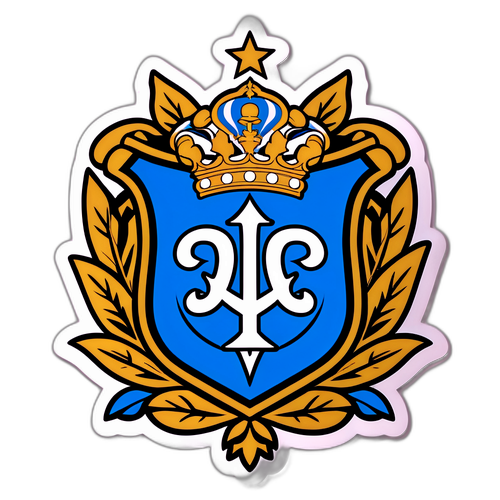 Nembo ya Marseille FC iliyo na majani na nyota