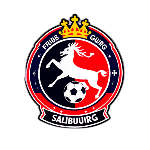 Freiburg és RB Salzburg logók kreatív kombinációja