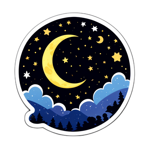 夜空的寧靜與浪漫