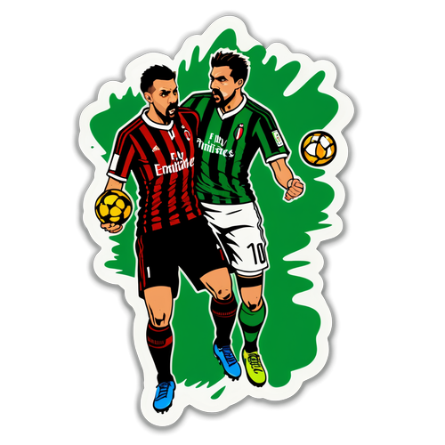 Finałowy mecz: Milan kontra Sassuolo w stylu graffiti