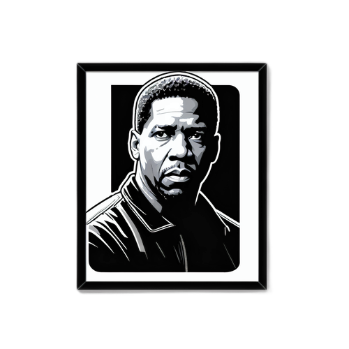 Adesivo Iconico di Denzel Washington