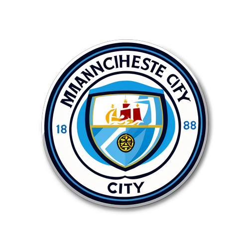 Diseño de una pegatina para Manchester City vs Everton