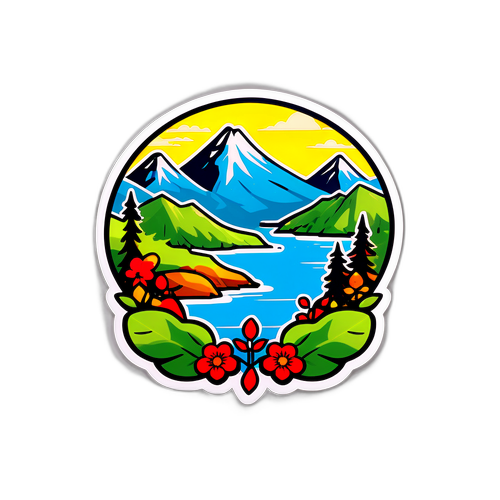 Yüksekova'nın Doğal Güzellikleri ve Yerel Kültürü Sticker Tasarımı