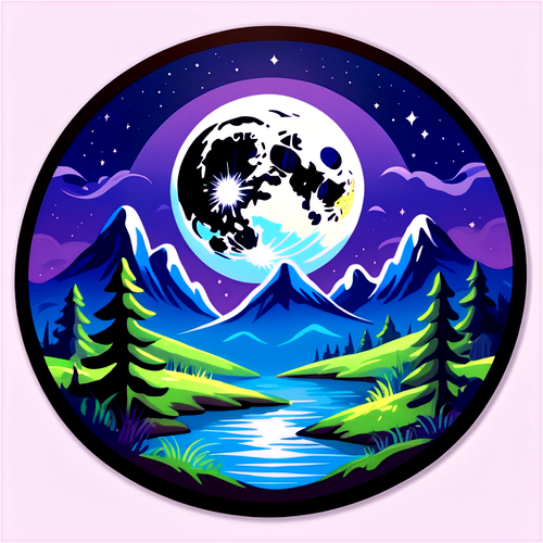 Magische Maan Sticker