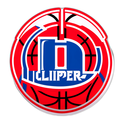 Clippers Logo Basketball Court Sticker