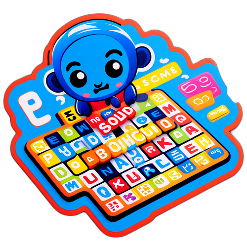 Stiker Permainan Wordle Ceria