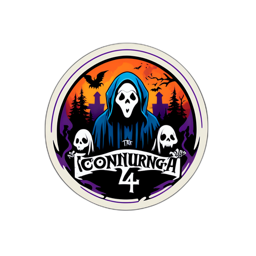 The Conjuring 4 Logo in Eerie Farben