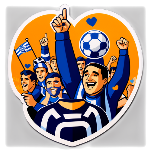 Hertha BSC Logo mit begeisterten Fans