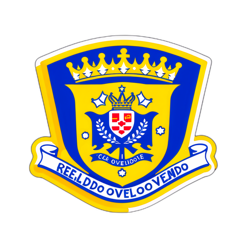 Real Oviedo Logo Kunstnerisk Representasjon