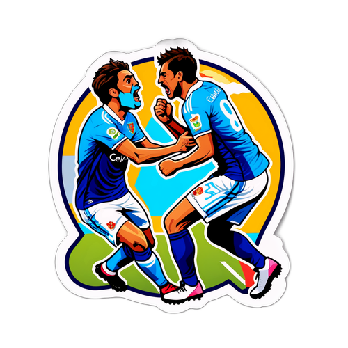 Наклейка з матчу Сельта – Еспаньол