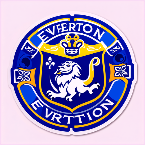 Everton og Tottenham Logo Sticker