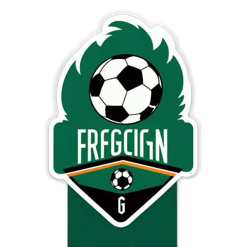 Sticker met een actieve voetbal en 'FC Groningen vs Heracles'